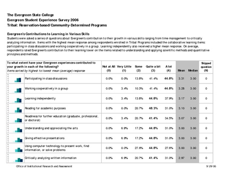 File:Evergreen Student Experience Survey 2006 - Learning - Tribal Programs.pdf