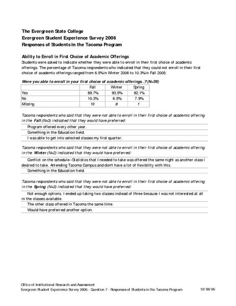 File:Evergreen New Student Survey 2005 - First Choice - Tacoma Students.pdf